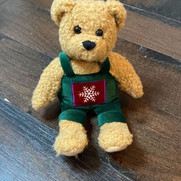 Hallmark kiss kiss mistletoe plush bear stuffed animal holiday Christmas 10 inch - Picture 1 of 6